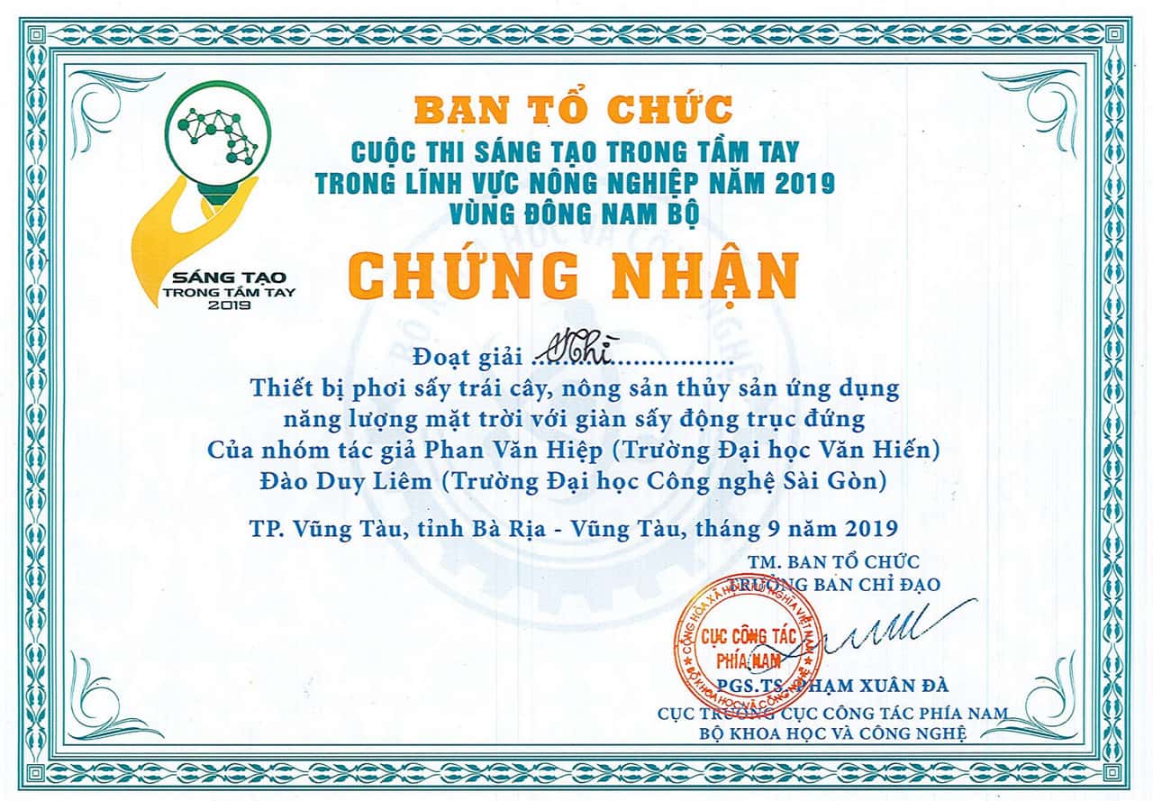 giải thưởng giải nhì