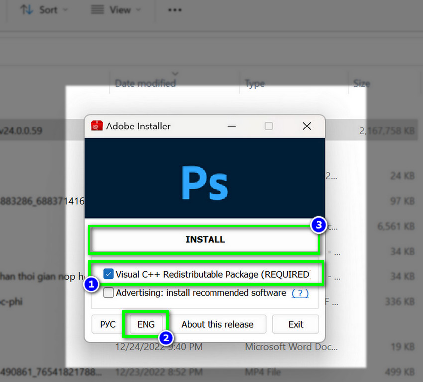 chọn ngôn ngữ cho photoshop cc 2023