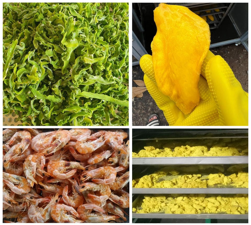 sản phẩm từ máy sấy năng lượng mặt trời giá rẻ