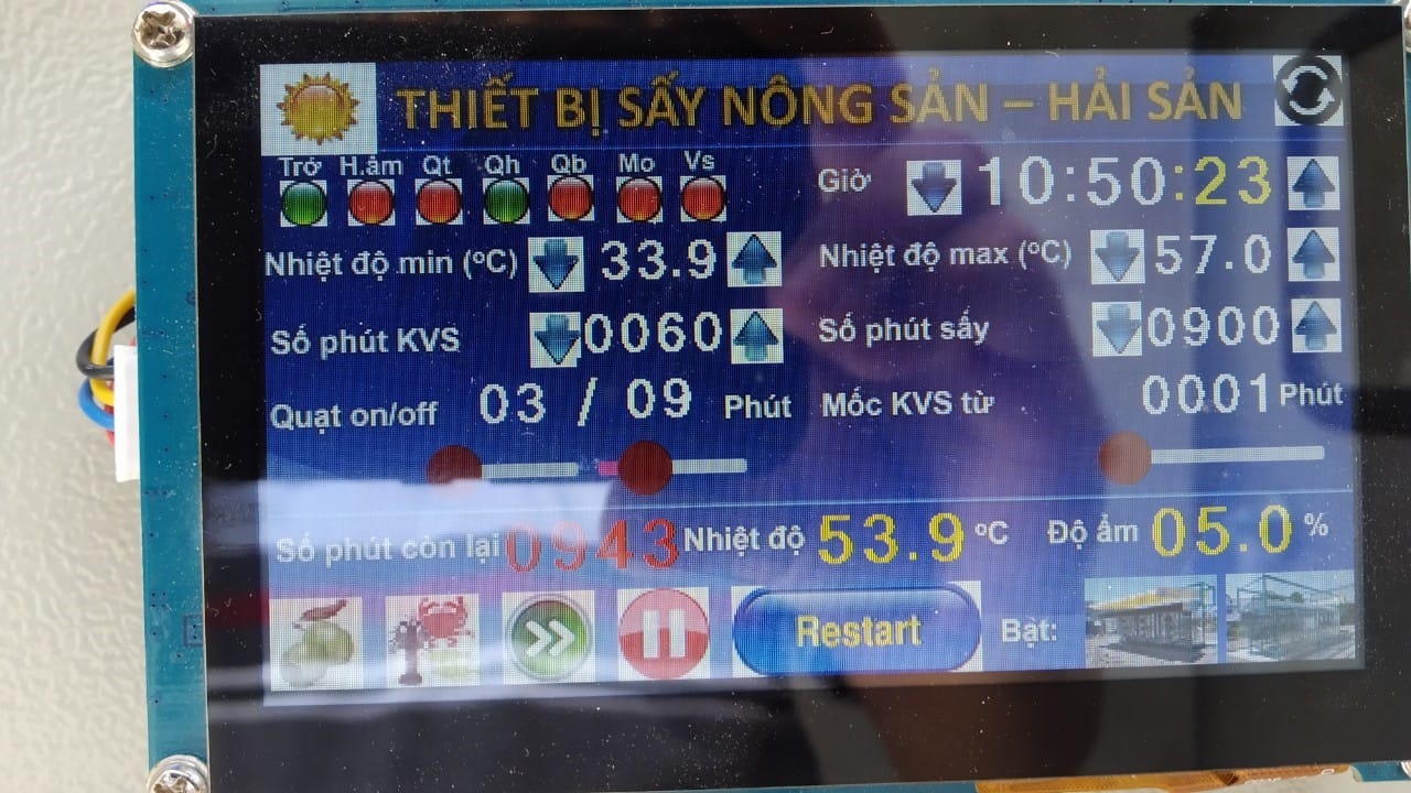 Giao diện điều khiển, giám sát và hiển thị bằng LCD