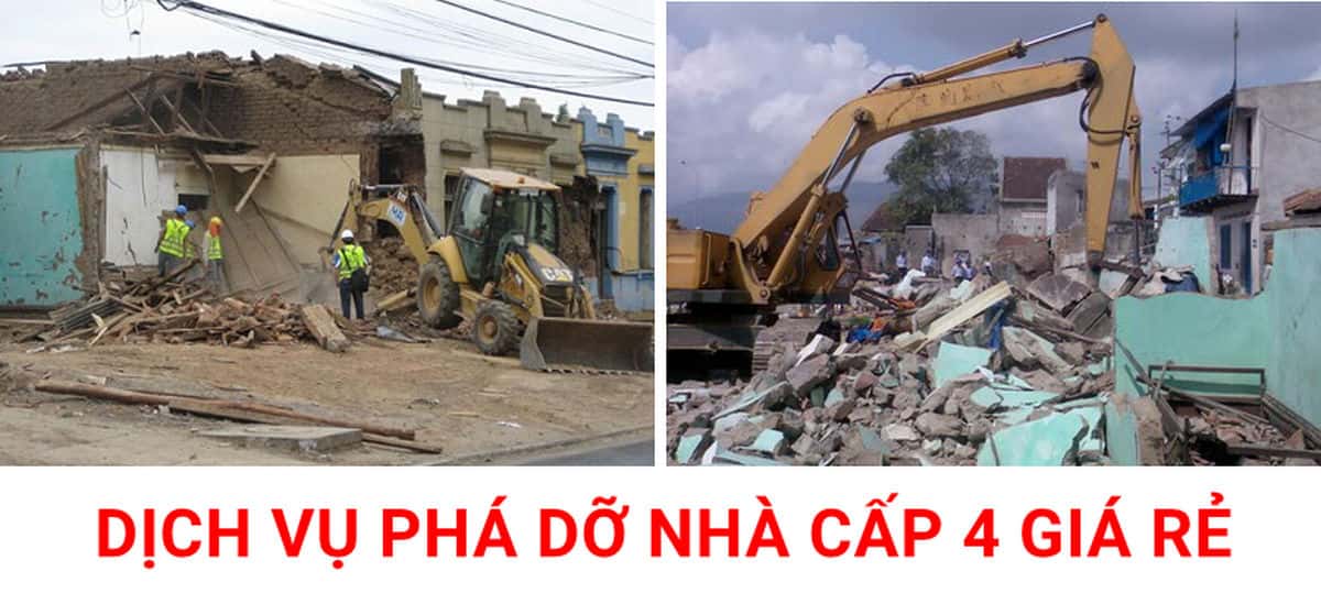 Dịch vụ phá dỡ nhà cấp 4 giá rẻ tại Tp HCM