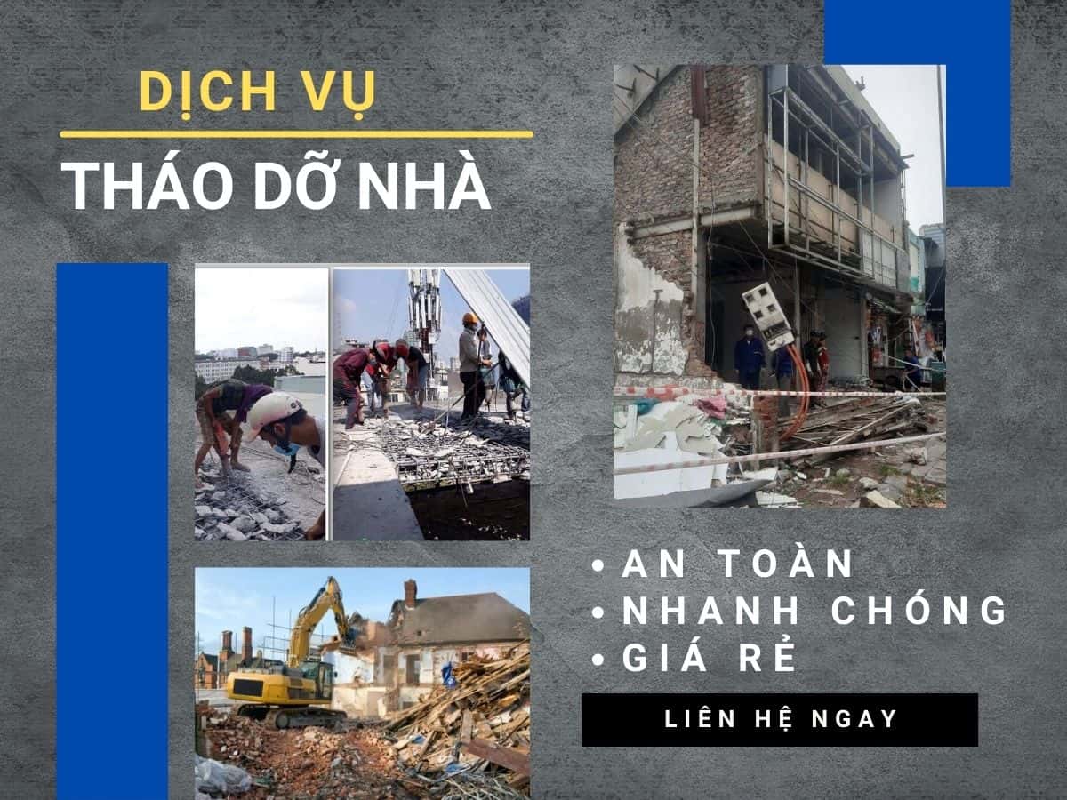 Tháo dỡ nhà cũ Bình Dương